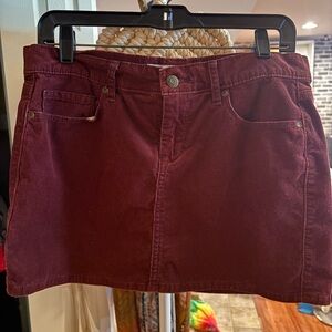 Old Navy Deep Red Mini Skirt